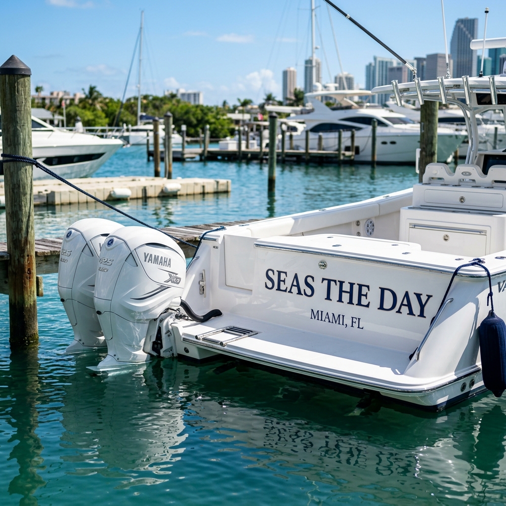 Custom Boat Name Lettering Kit